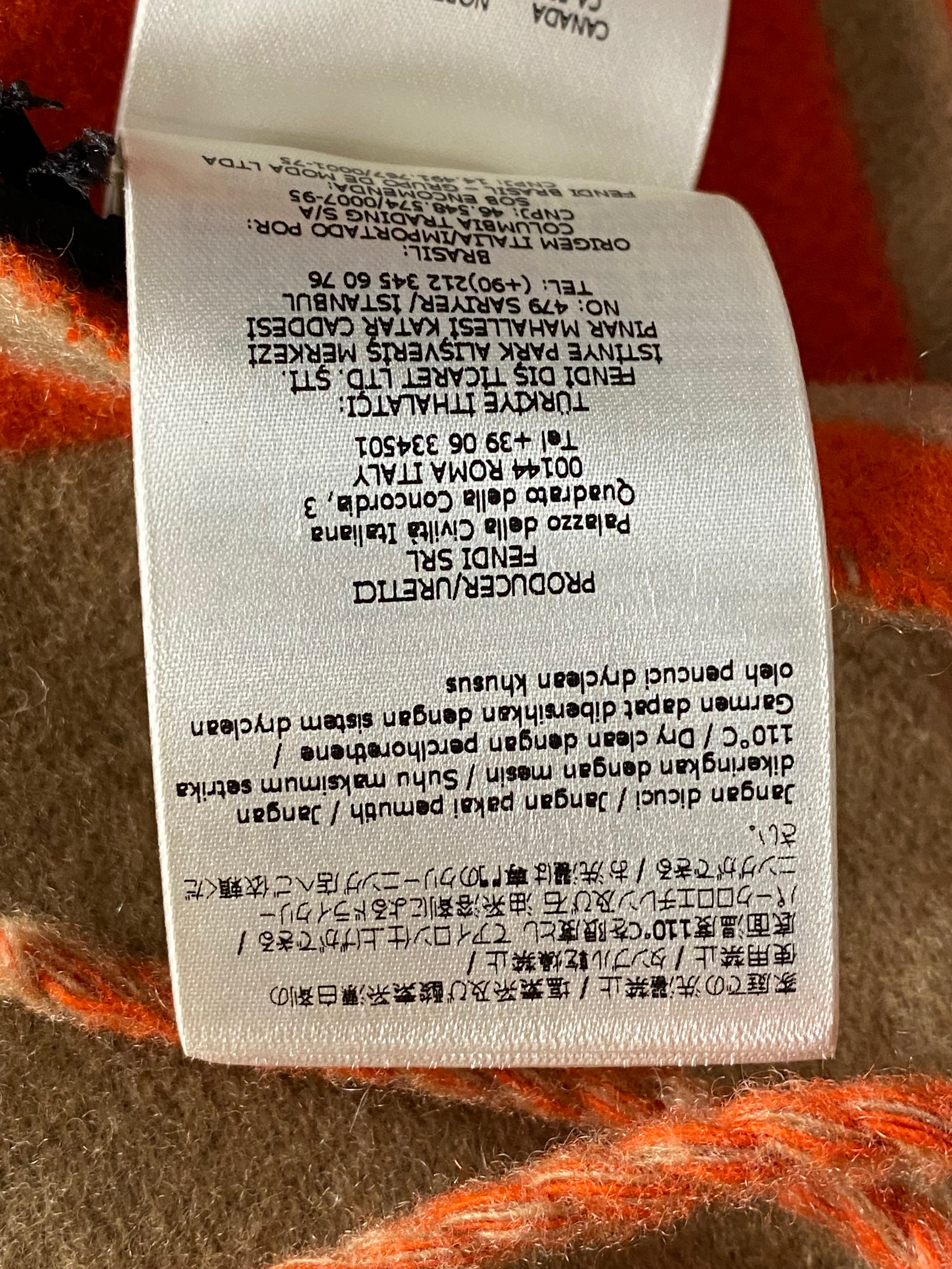 Fendi Bicolor FF Wool Scarf-Scarf-Fendi-The Closet Egypt