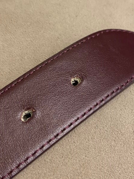 Dolce & Gabbana Burgundy DG Crystal Belt 36-Belt-Dolce & Gabbana-The Closet Egypt