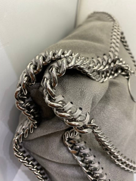 Stella Mccartney Grey Falabella Medium Three Chain Bag-handbag-Stella Mccartney-The Closet Egypt
