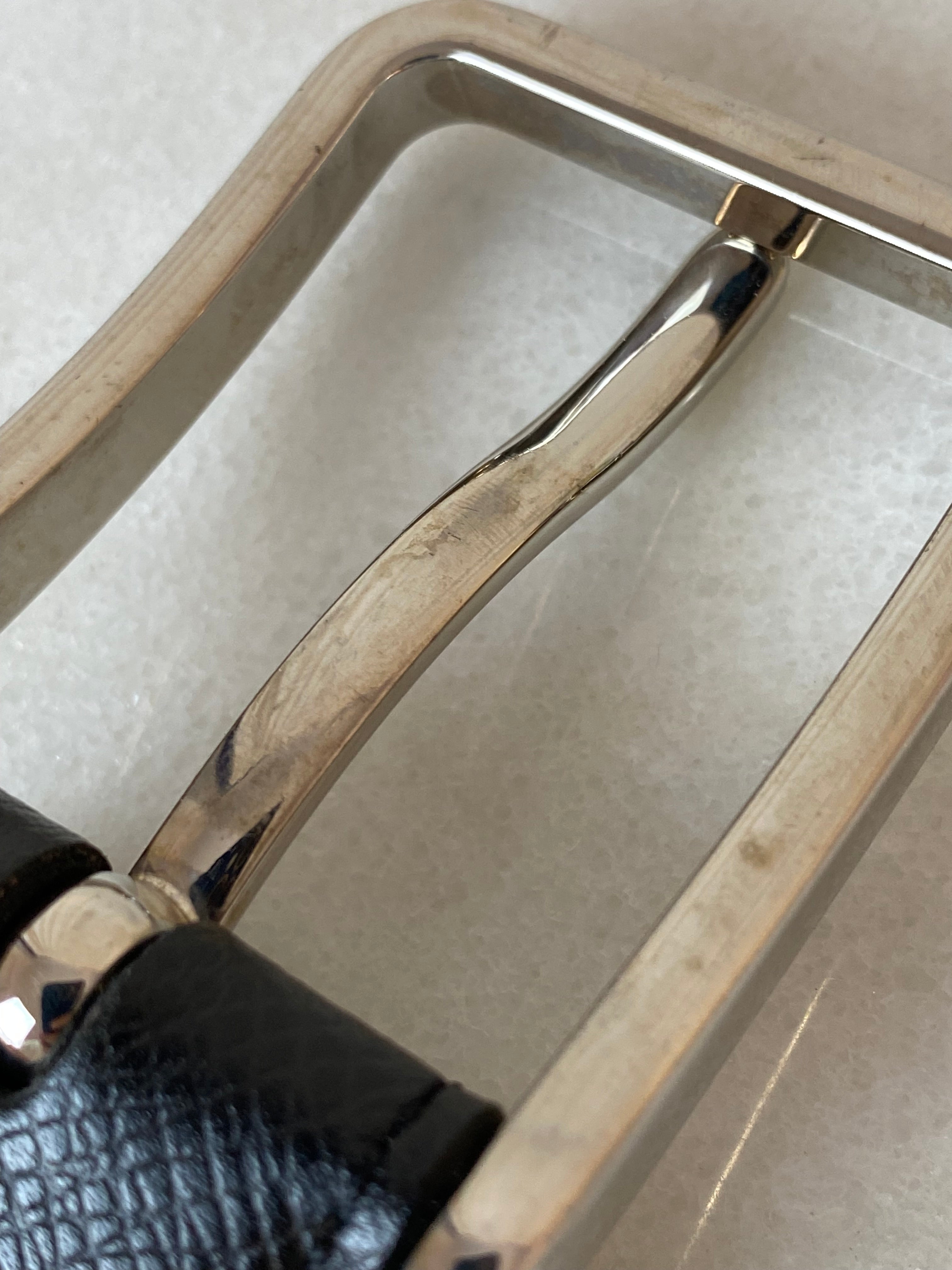 Louis Vuitton Black Pont Neuf black leather Belt-Belt-Louis Vuitton-The Closet Egypt