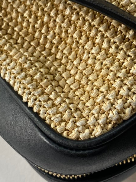 YSL Bicolor Raffia Lou Camera Bag-handbag-YSL-The Closet Egypt