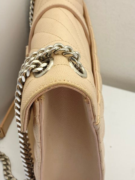 YSL Beige Monogram Envelope Medium Bag-handbag-YSL-The Closet Egypt