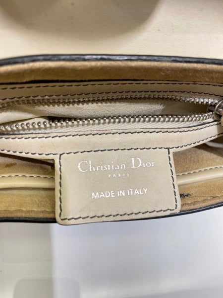 Christian Dior White Mini d'fence Saddle Bag-handbag-Christian Dior-The Closet Egypt