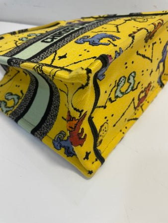 Christian Dior Yellow Embroidery Pixel Zodiac Small Book Bag-handbag-Christian Dior-The Closet Egypt