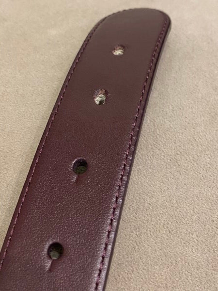 Dolce & Gabbana Burgundy DG Crystal Belt 36-Belt-Dolce & Gabbana-The Closet Egypt