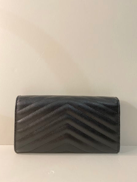 YSL Black Cassandre Wallet-wallet-YSL-The Closet Egypt