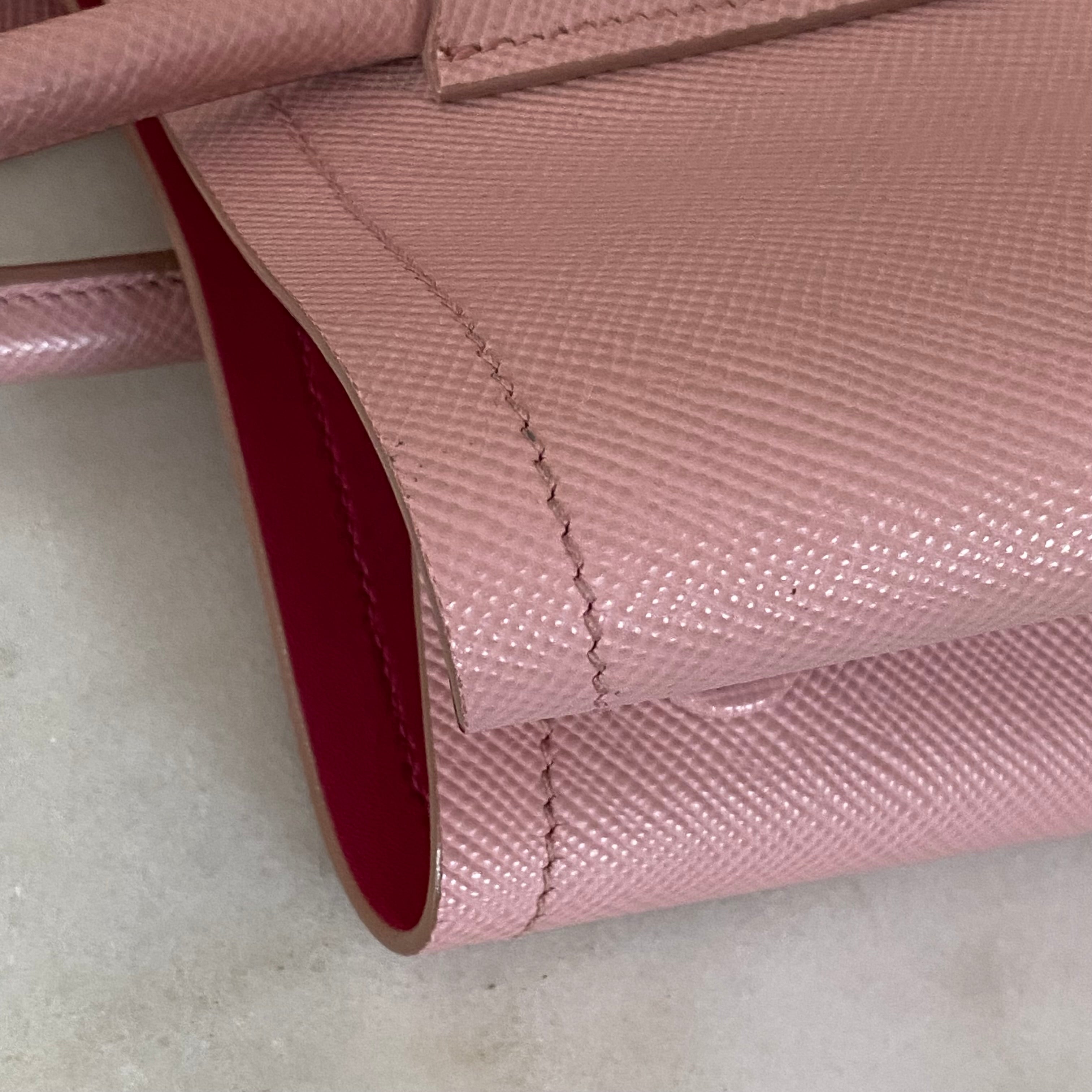 Prada Pink Medium Double Bag W/ Strap-handbag-Prada-The Closet Egypt