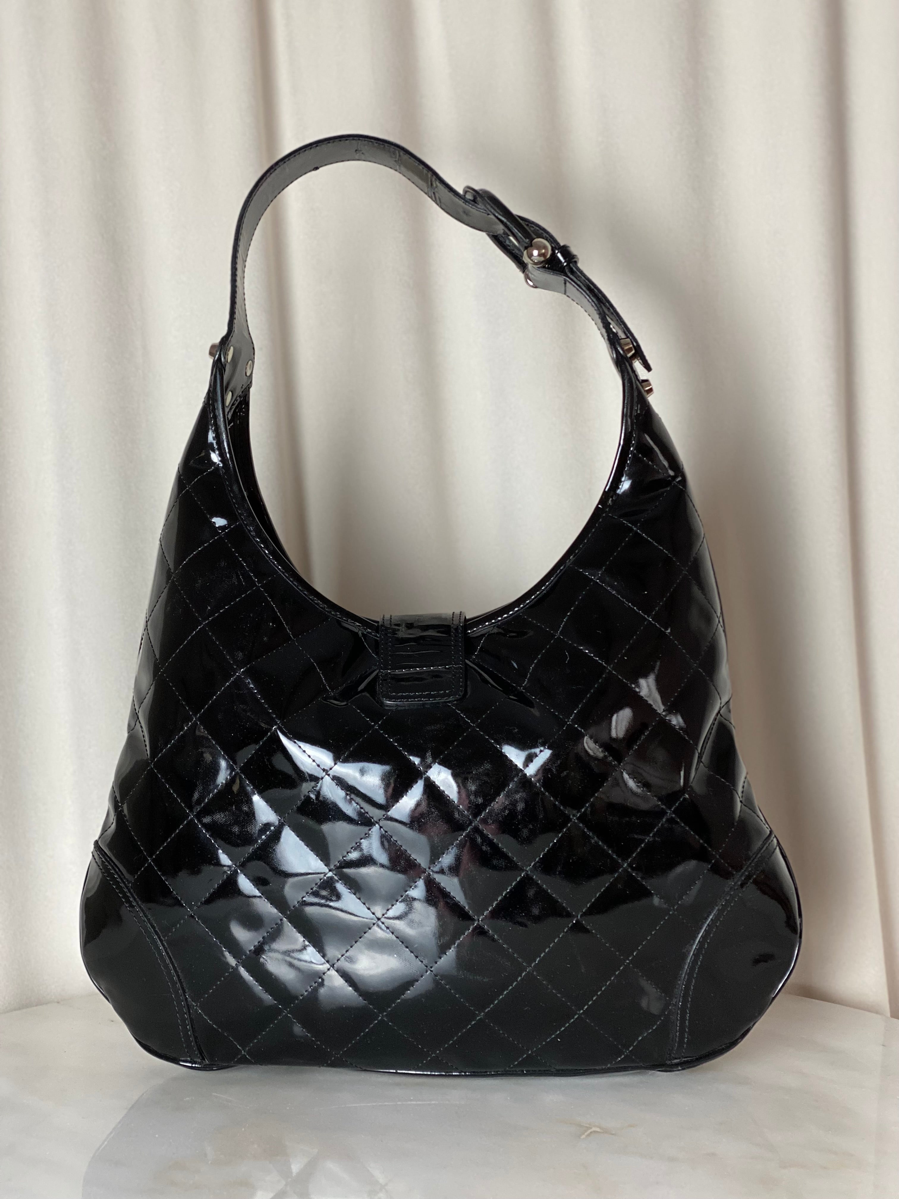 Burberry Black Vernis Hobo Bag-handbag-Burberry-The Closet Egypt