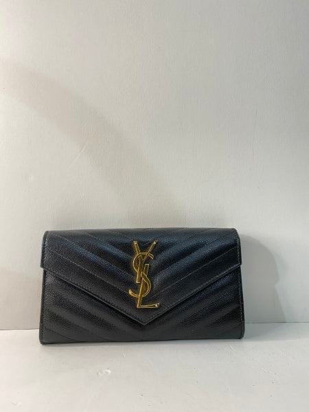 YSL Black Cassandre Wallet-wallet-YSL-The Closet Egypt