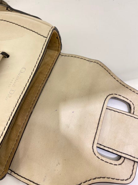 Christian Dior White Mini d'fence Saddle Bag-handbag-Christian Dior-The Closet Egypt