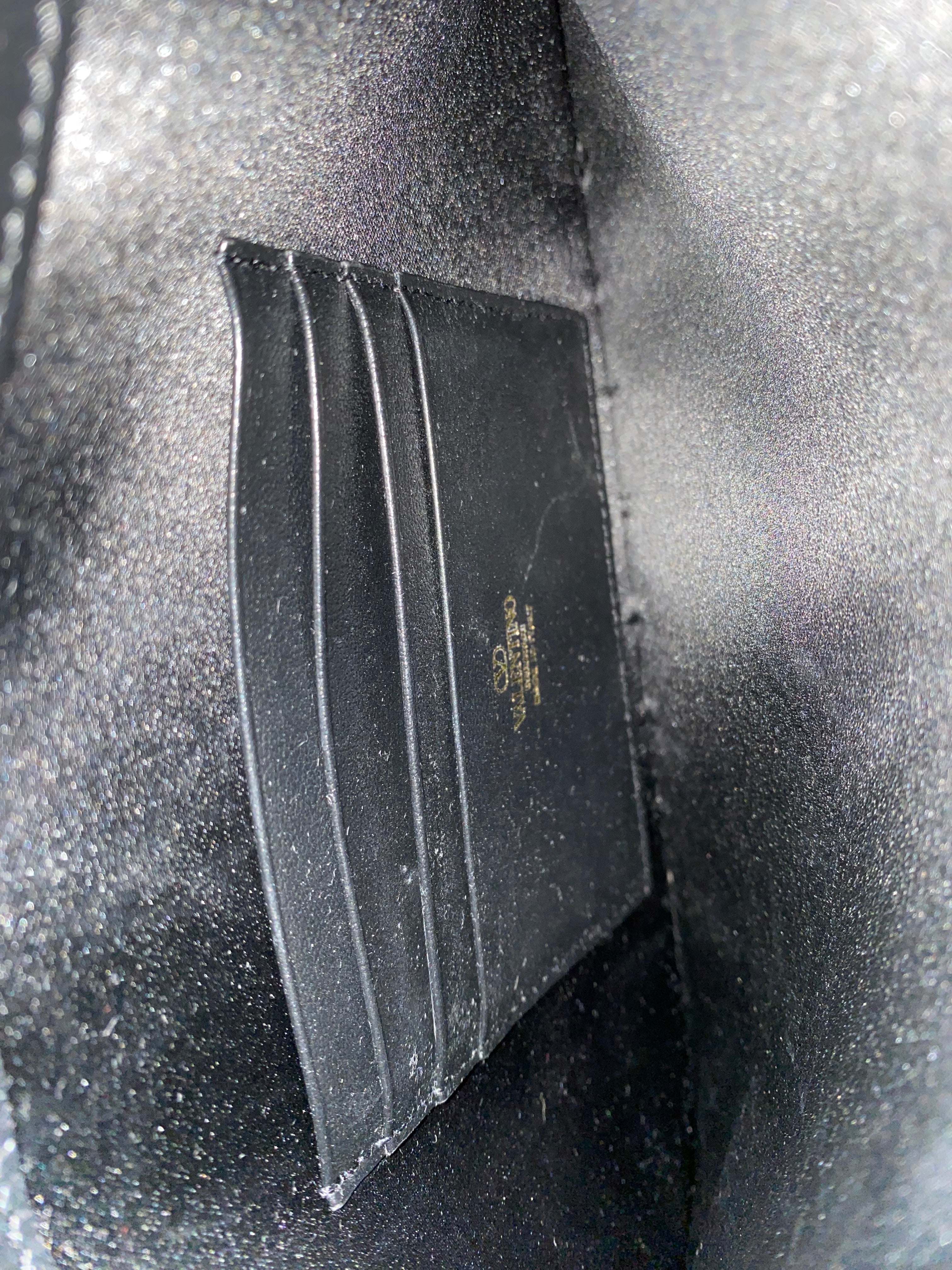 Valentino Black Envelope Studded Clutch
