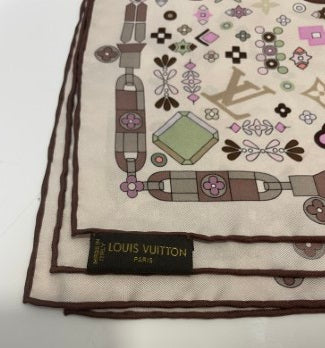 Louis Vuitton Bicolor Square Scarf-Scarf-Louis Vuitton-The Closet Egypt