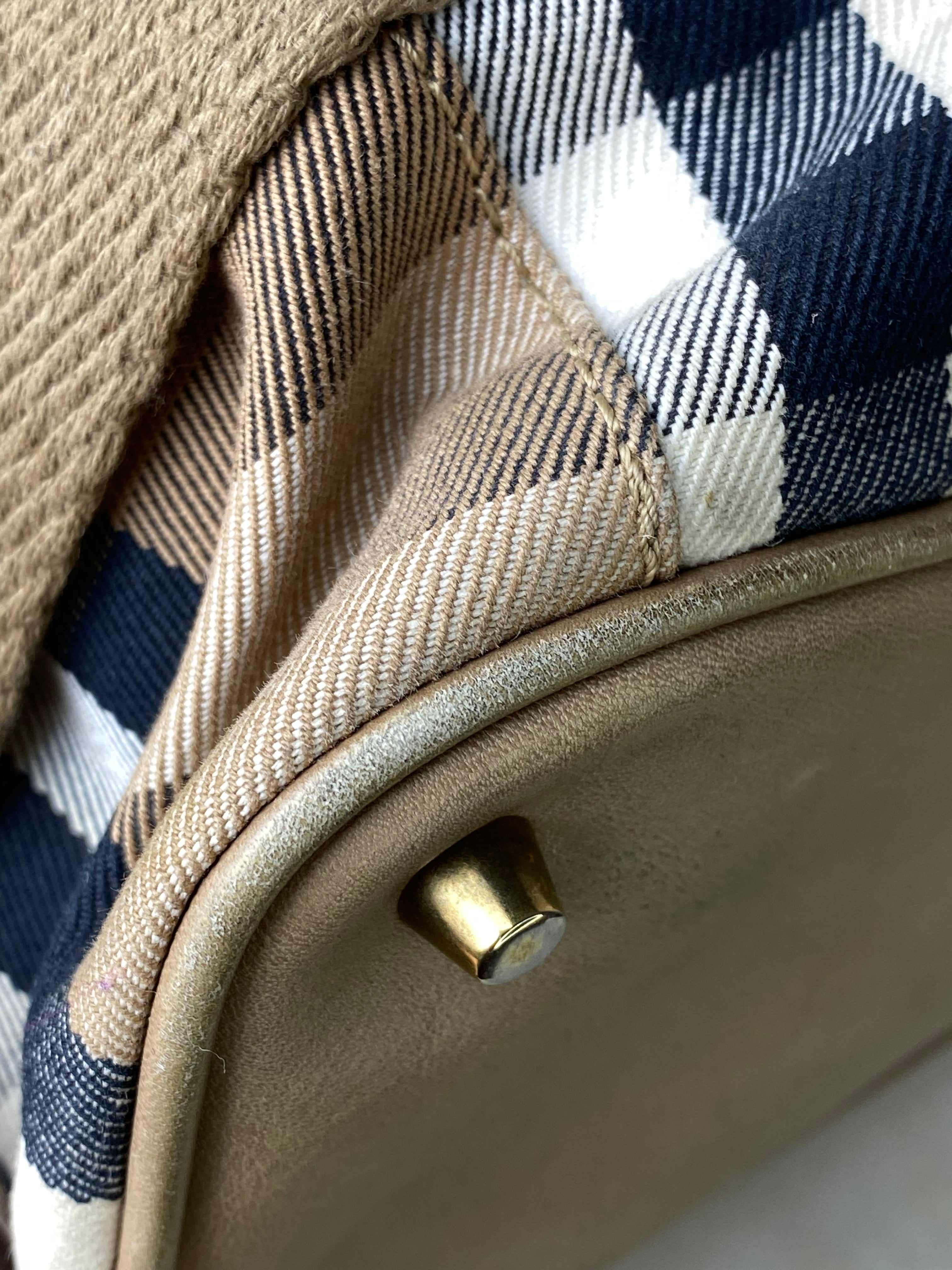 Burberry Beige House Check Hobo Bag-handbag-Burberry-The Closet Egypt