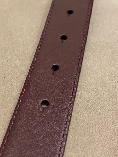 Dolce & Gabbana Burgundy DG Crystal Belt 36-Belt-Dolce & Gabbana-The Closet Egypt