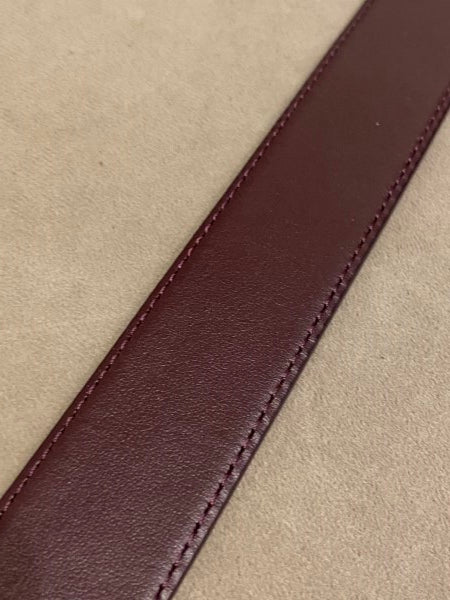 Dolce & Gabbana Burgundy DG Crystal Belt 36-Belt-Dolce & Gabbana-The Closet Egypt