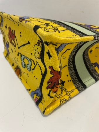 Christian Dior Yellow Embroidery Pixel Zodiac Small Book Bag-handbag-Christian Dior-The Closet Egypt
