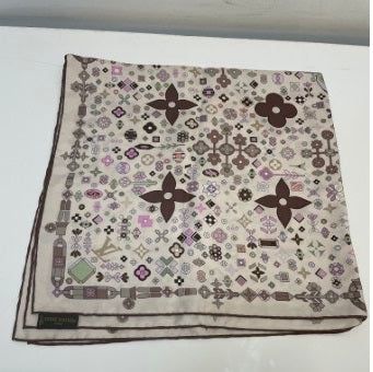 Louis Vuitton Bicolor Square Scarf-Scarf-Louis Vuitton-The Closet Egypt