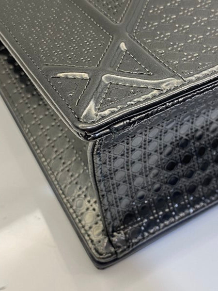 Christian Dior Mettalic Grey Diorama Micro Cannage Flap Medium Bag-handbag-Christian Dior-The Closet Egypt