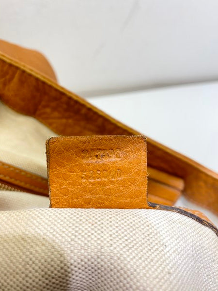 Gucci Brown Heritage Web Striped Hobo Bag-handbag-Gucci-The Closet Egypt