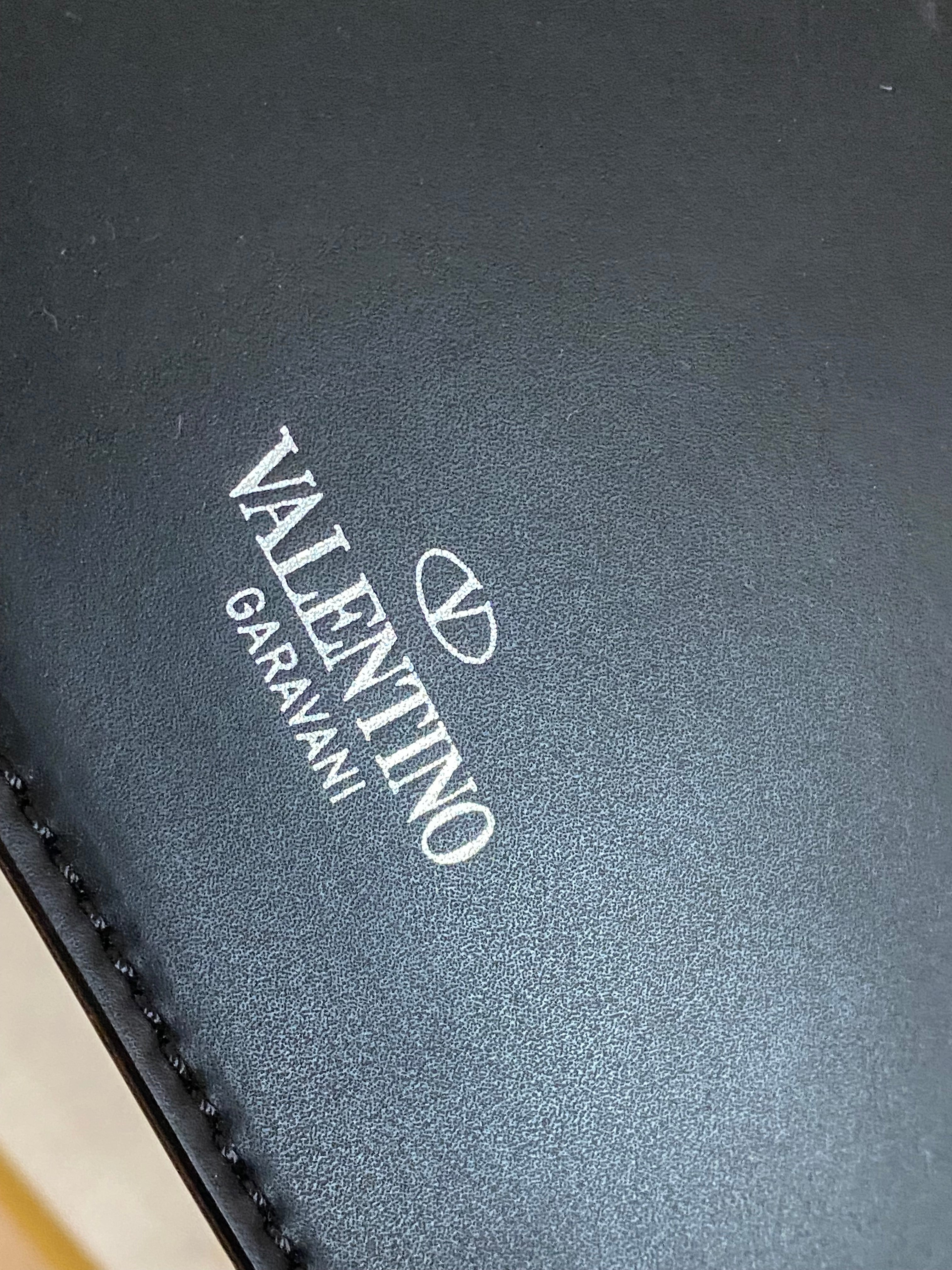 Valentino Black VLTN Logo Large Clutch-Clutch-Valentino-The Closet Egypt