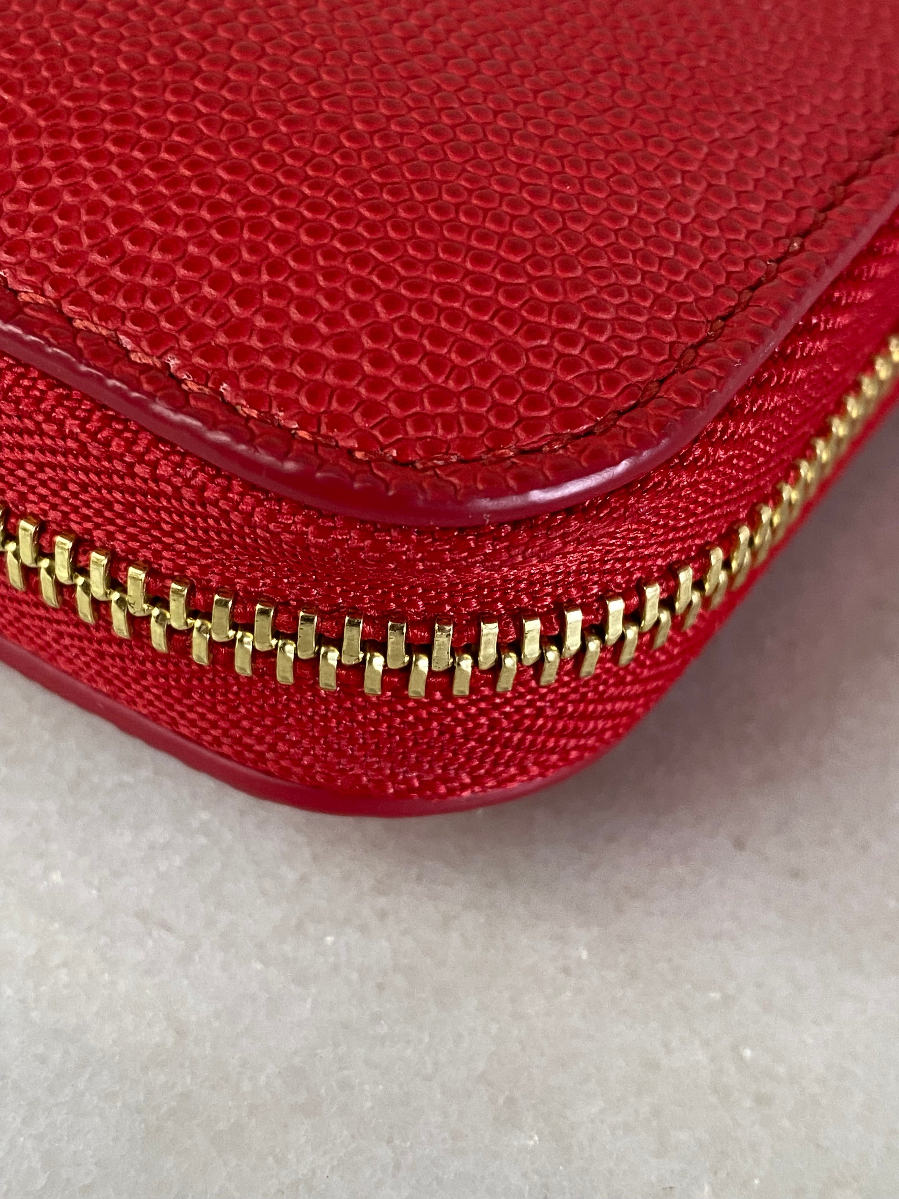 Burberry Red London TB Round Zip Long Wallet-wallet-Burberry-The Closet Egypt