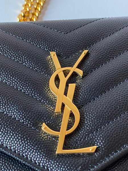 YSL Black Envelope WOC-Wallet Chain-YSL-The Closet Egypt
