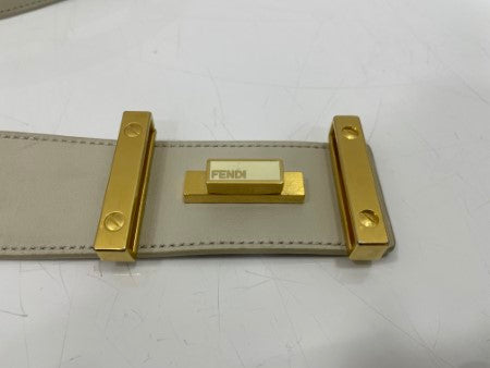 Fendi White Belt 38-Belt-Fendi-The Closet Egypt