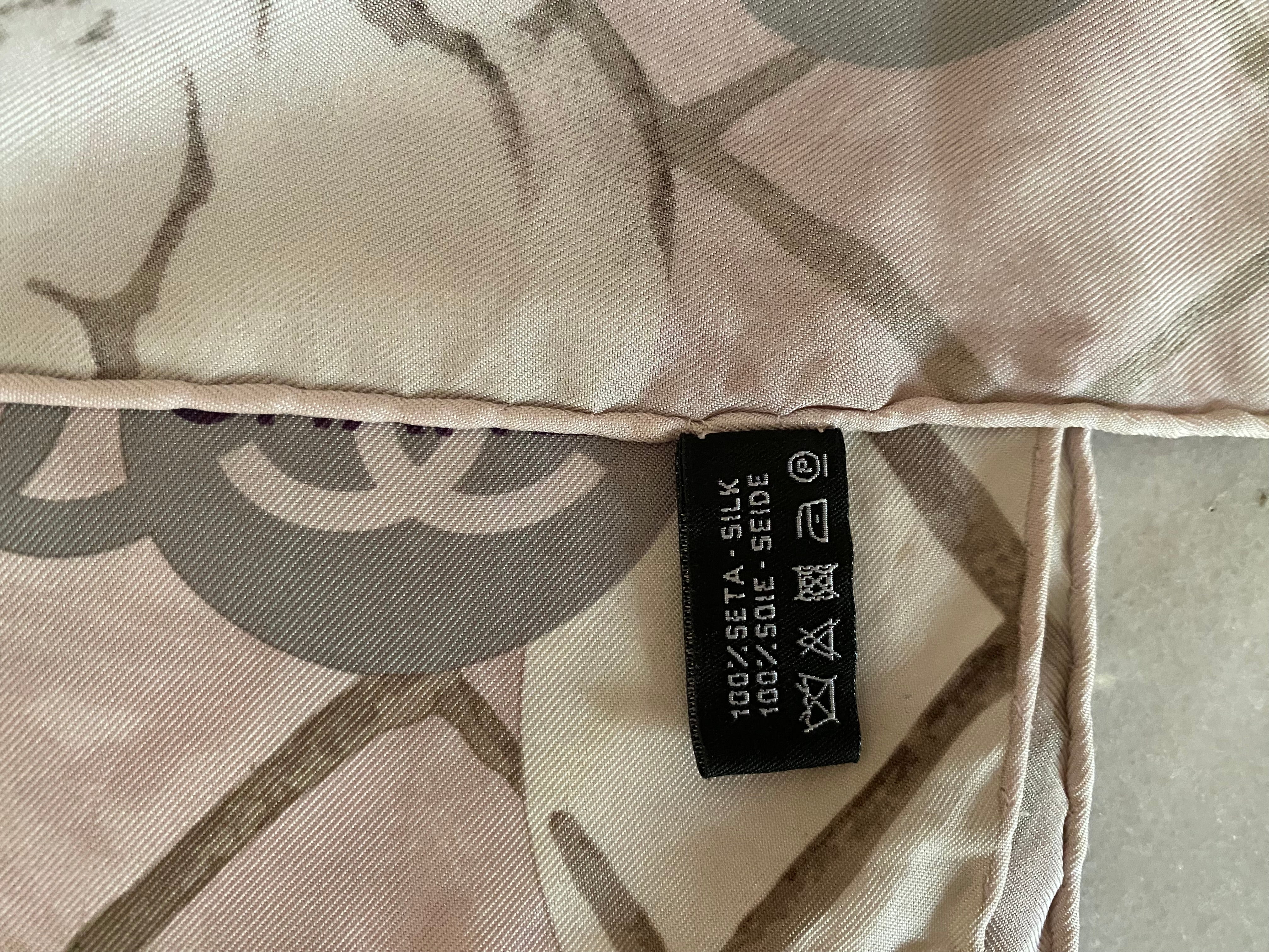 Chanel Bicolor Silk Scarf-Scarf-Chanel-The Closet Egypt