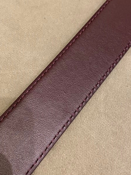 Dolce & Gabbana Burgundy DG Crystal Belt 36-Belt-Dolce & Gabbana-The Closet Egypt