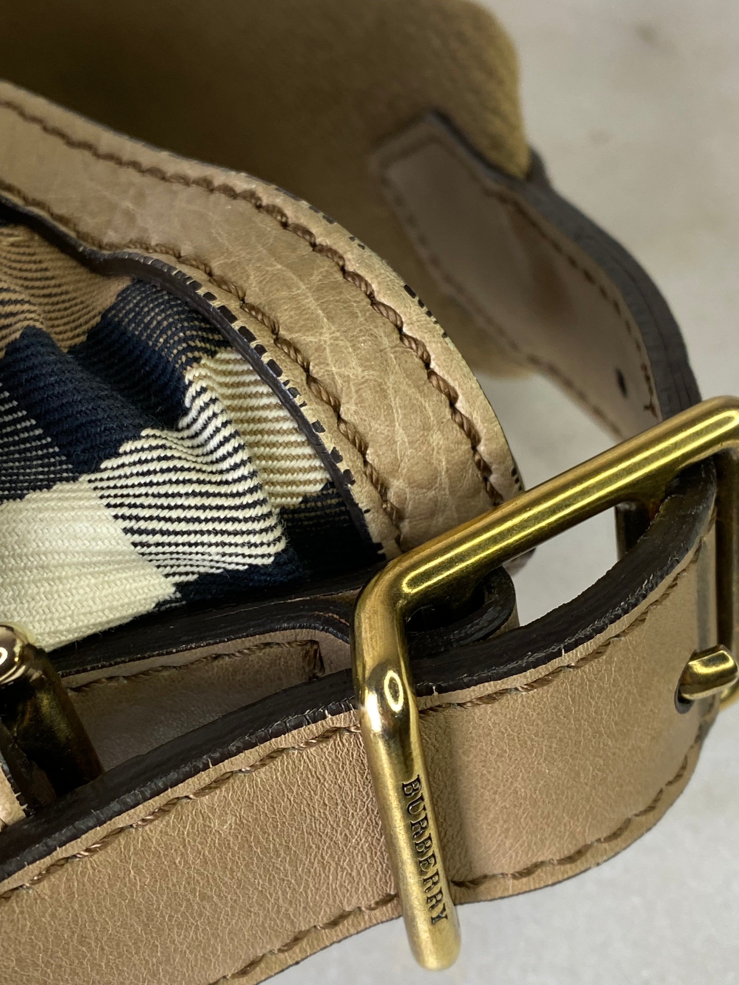 Burberry Beige House Check Hobo Bag-handbag-Burberry-The Closet Egypt