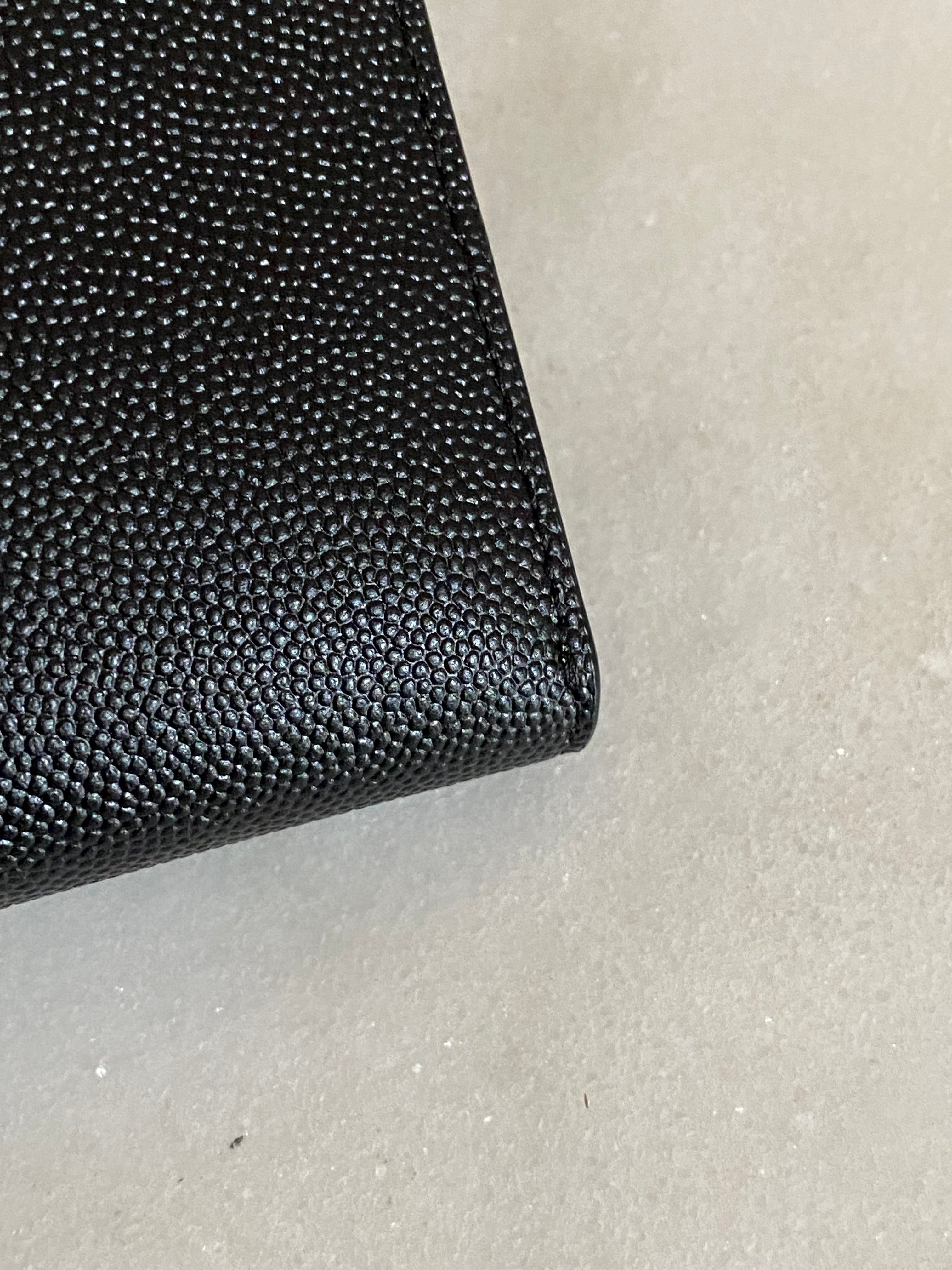 YSL Black Uptown Pouch-Clutch-YSL-The Closet Egypt