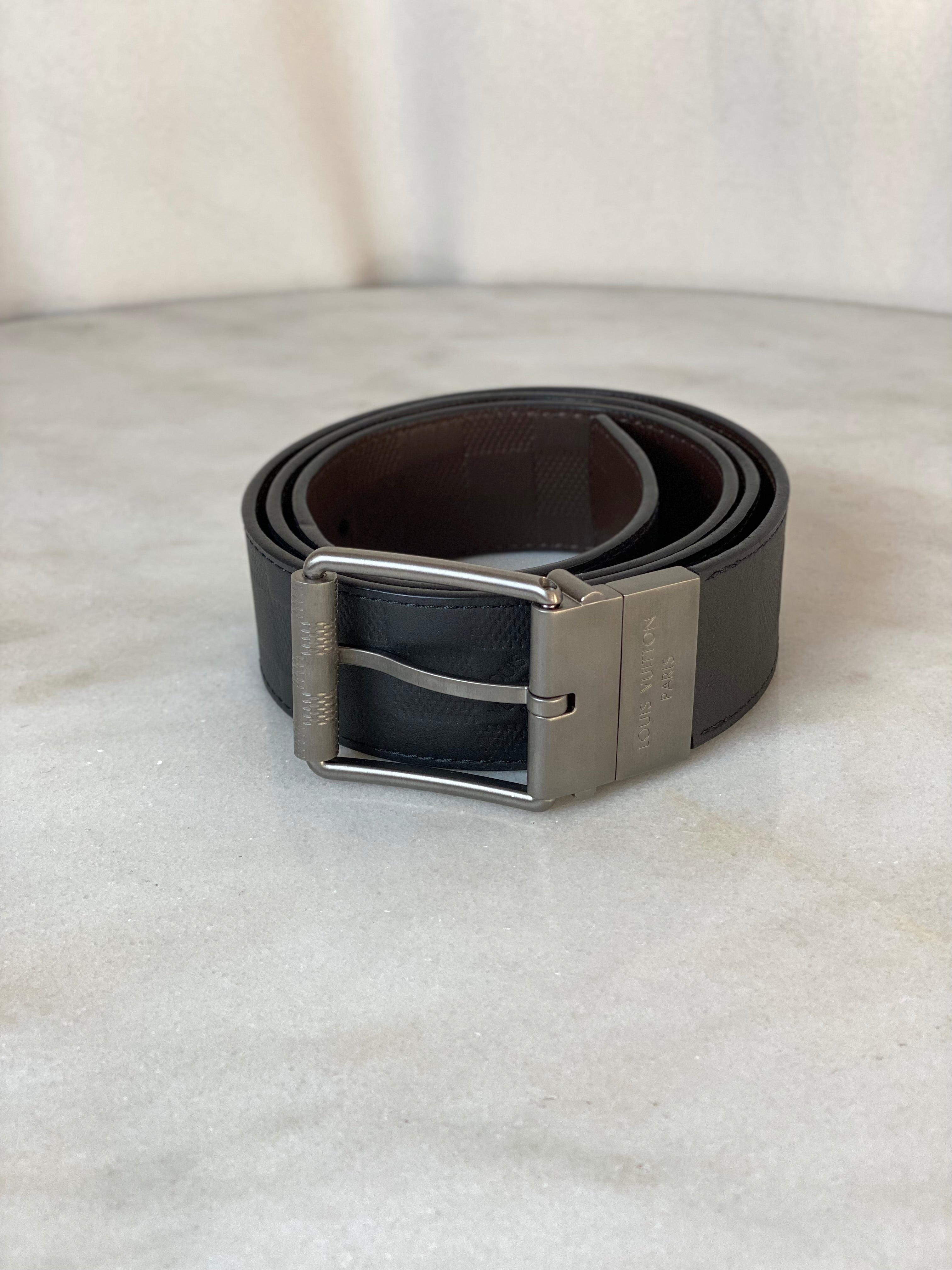Louis Vuitton Bicolor Damier Reversible Belt-Belt-Louis Vuitton-The Closet Egypt