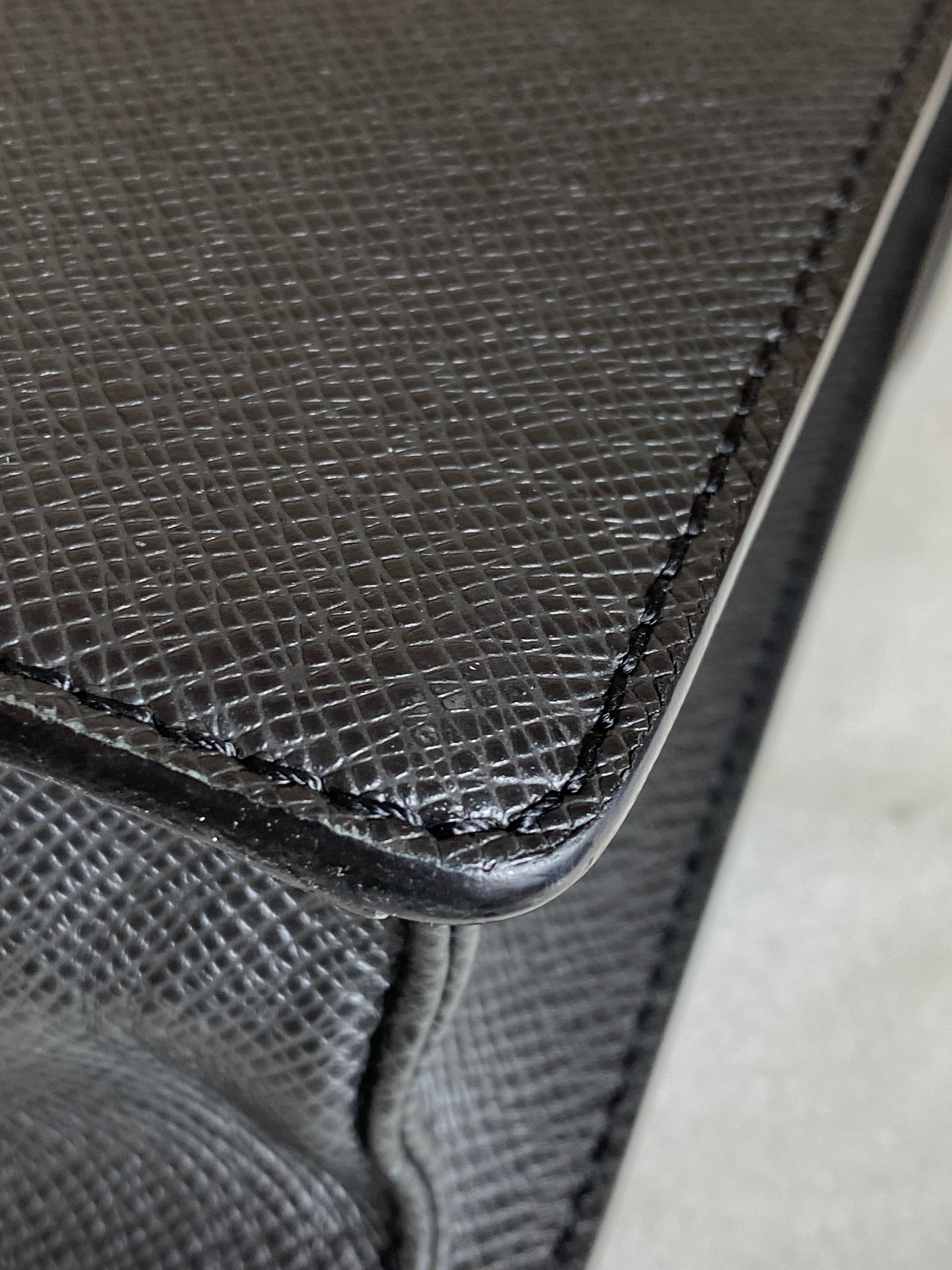 Louis Vuitton Black Taiga Kurgan Crossbody Pochette-Pochette-Louis Vuitton-The Closet Egypt