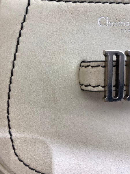 Christian Dior White Mini d'fence Saddle Bag-handbag-Christian Dior-The Closet Egypt