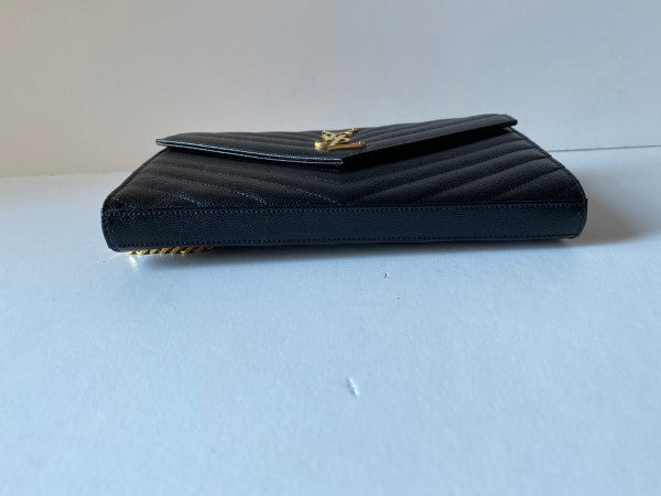 YSL Black Envelope WOC-Wallet Chain-YSL-The Closet Egypt
