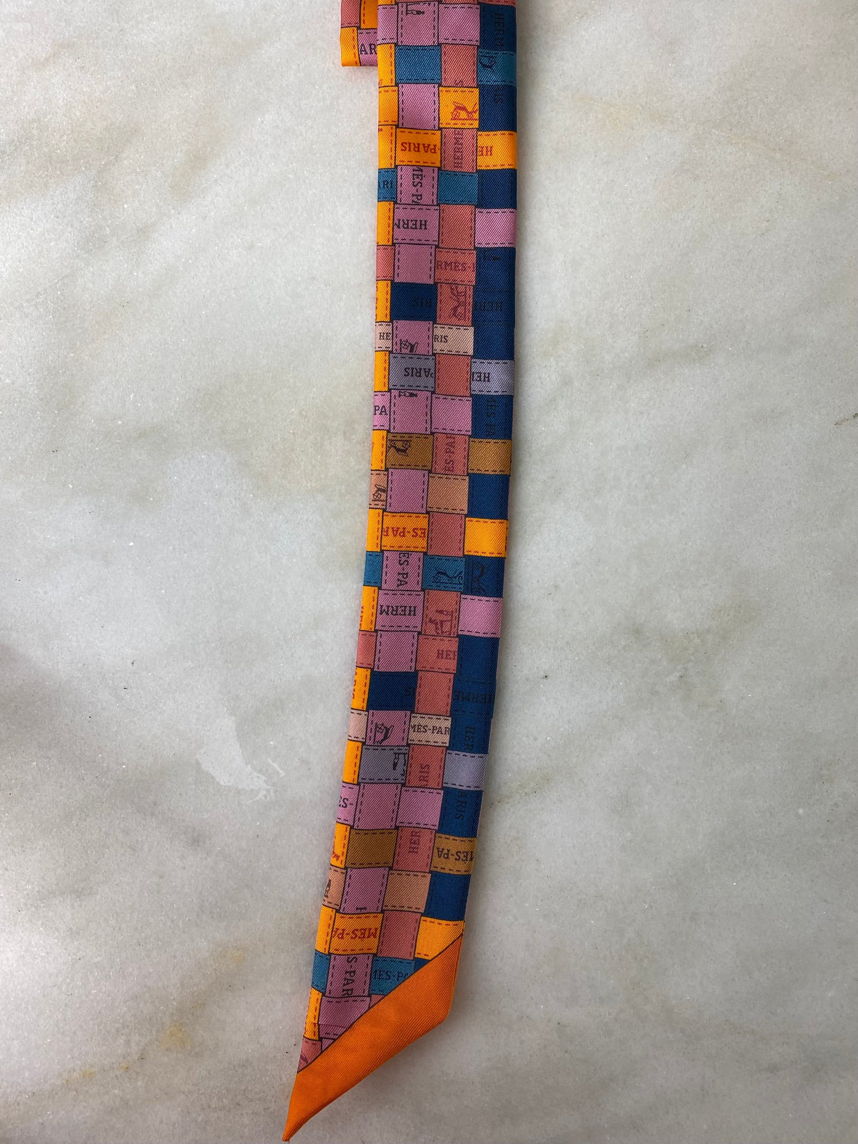 Hermes Multicolor Twilly Scarf-Scarf-Hermes-The Closet Egypt