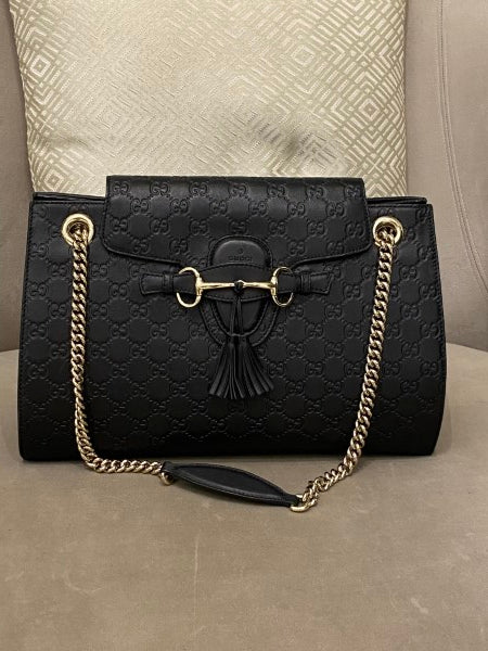 Gucci Black GG Guccissima Emily Large Bag-handbag-Gucci-The Closet Egypt