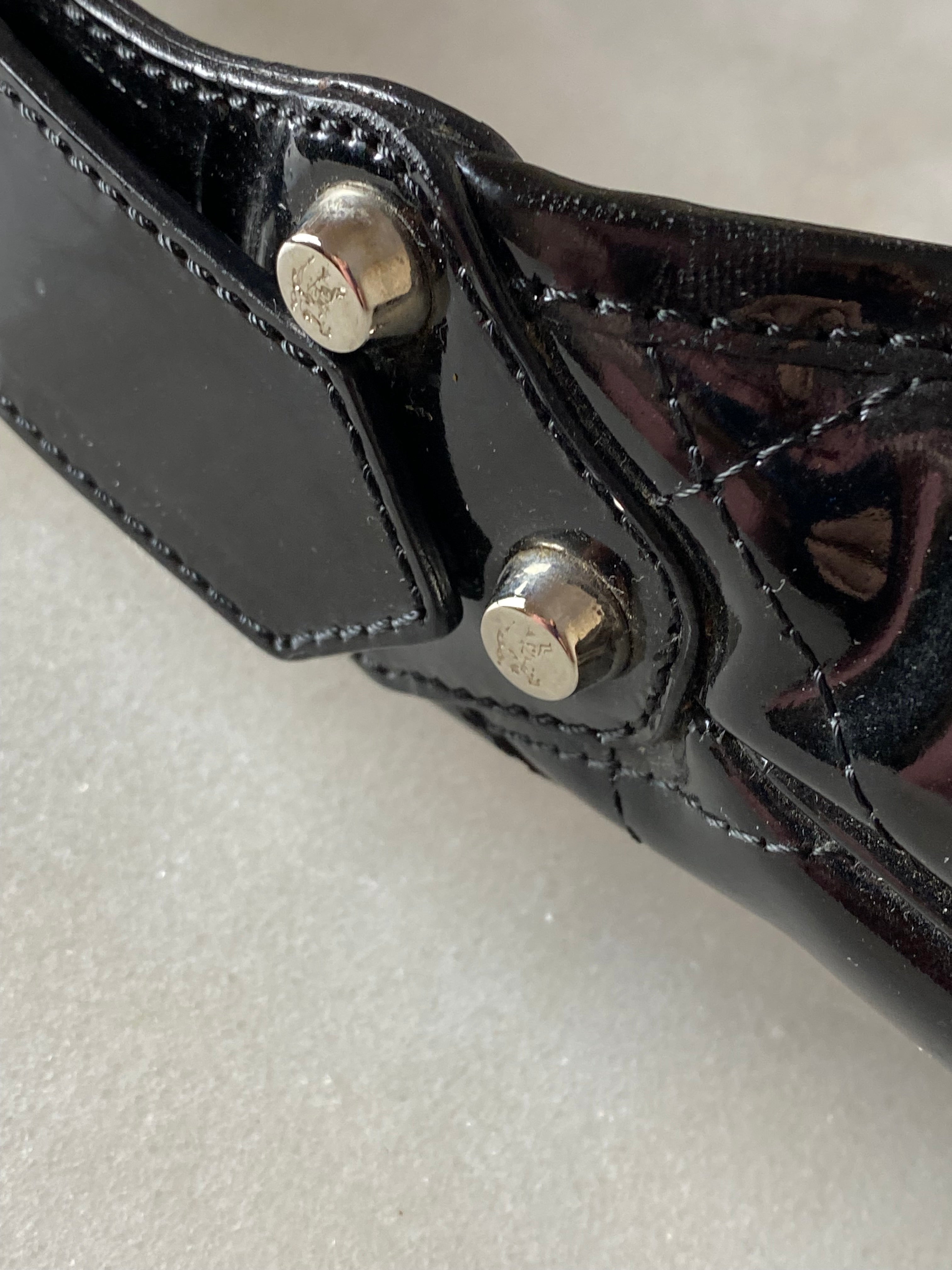 Burberry Black Vernis Hobo Bag-handbag-Burberry-The Closet Egypt