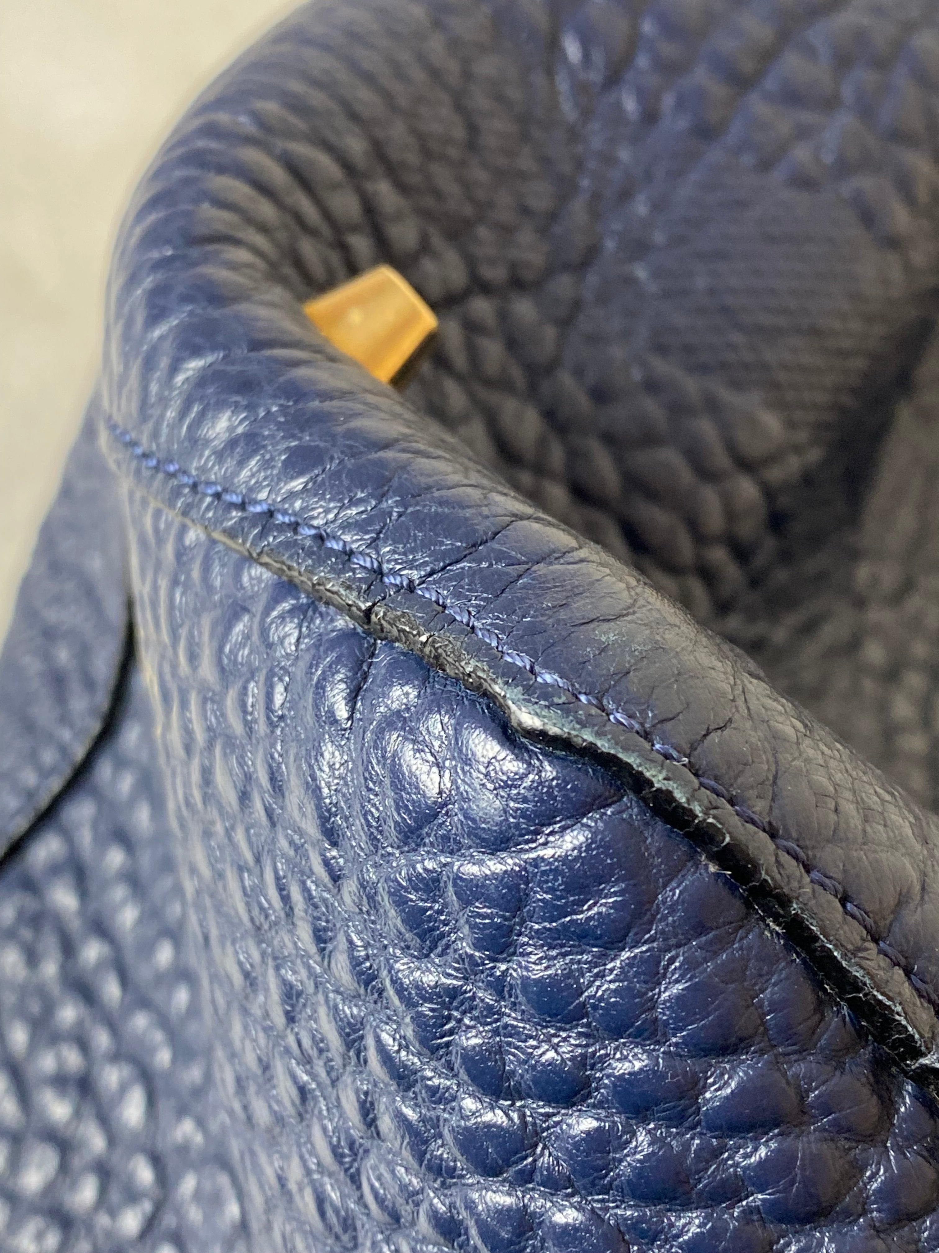 Burberry Blue Embossed Check Canterbury Tote Bag-handbag-Burberry-The Closet Egypt