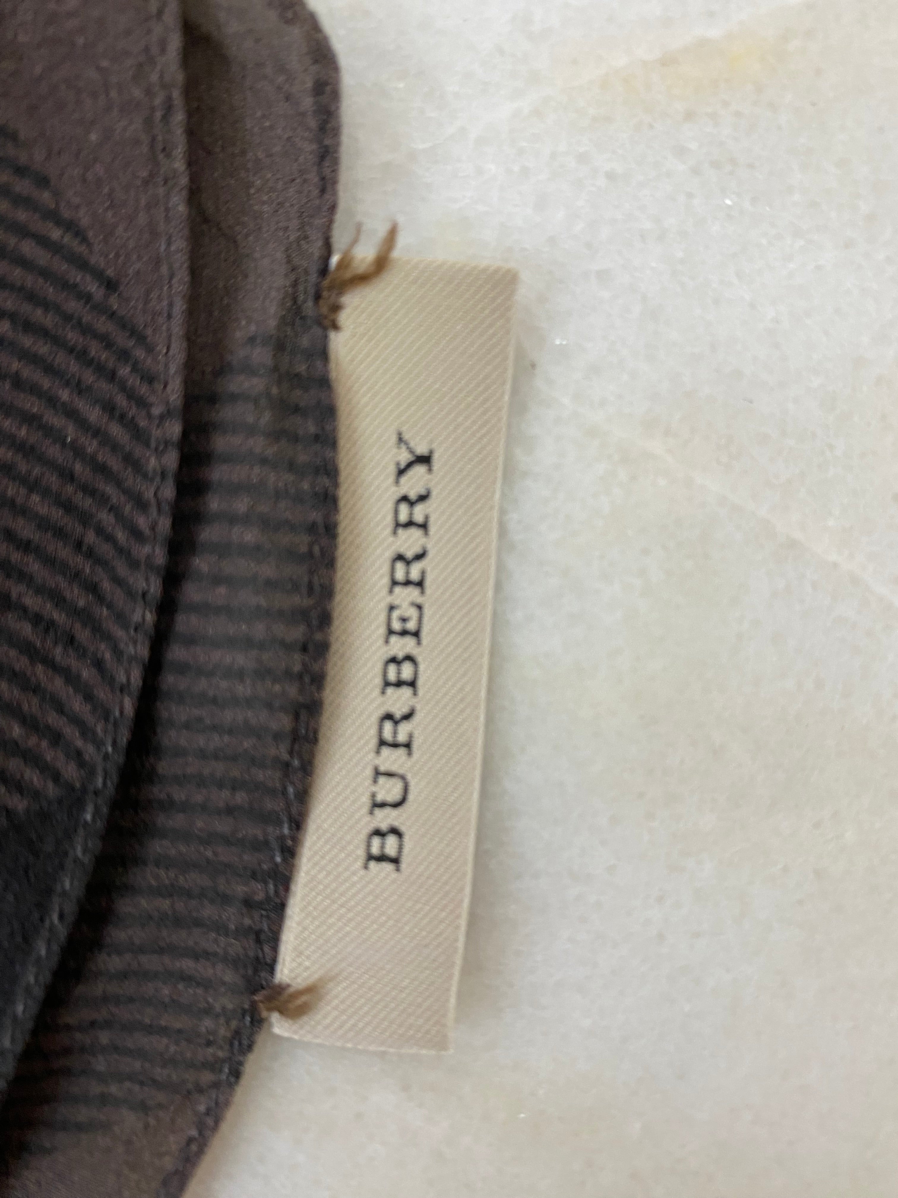 Burberry Beat Check Brown Scarf-Scarf-Burberry-The Closet Egypt