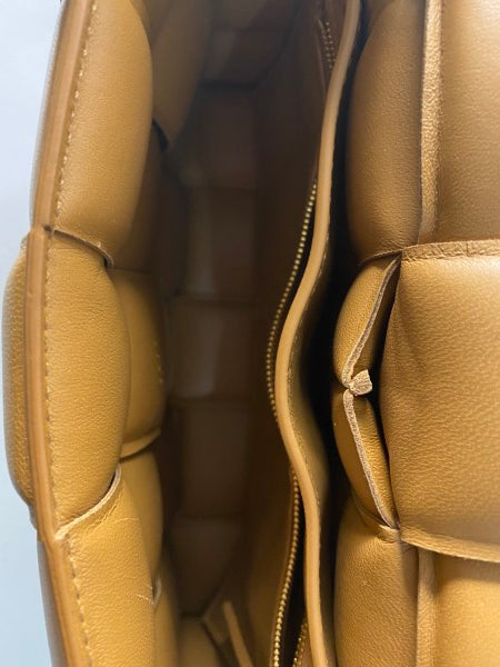 Bottega Veneta Camel Padded Cassette Crossbody Bag-handbag-Bottega Veneta-The Closet Egypt