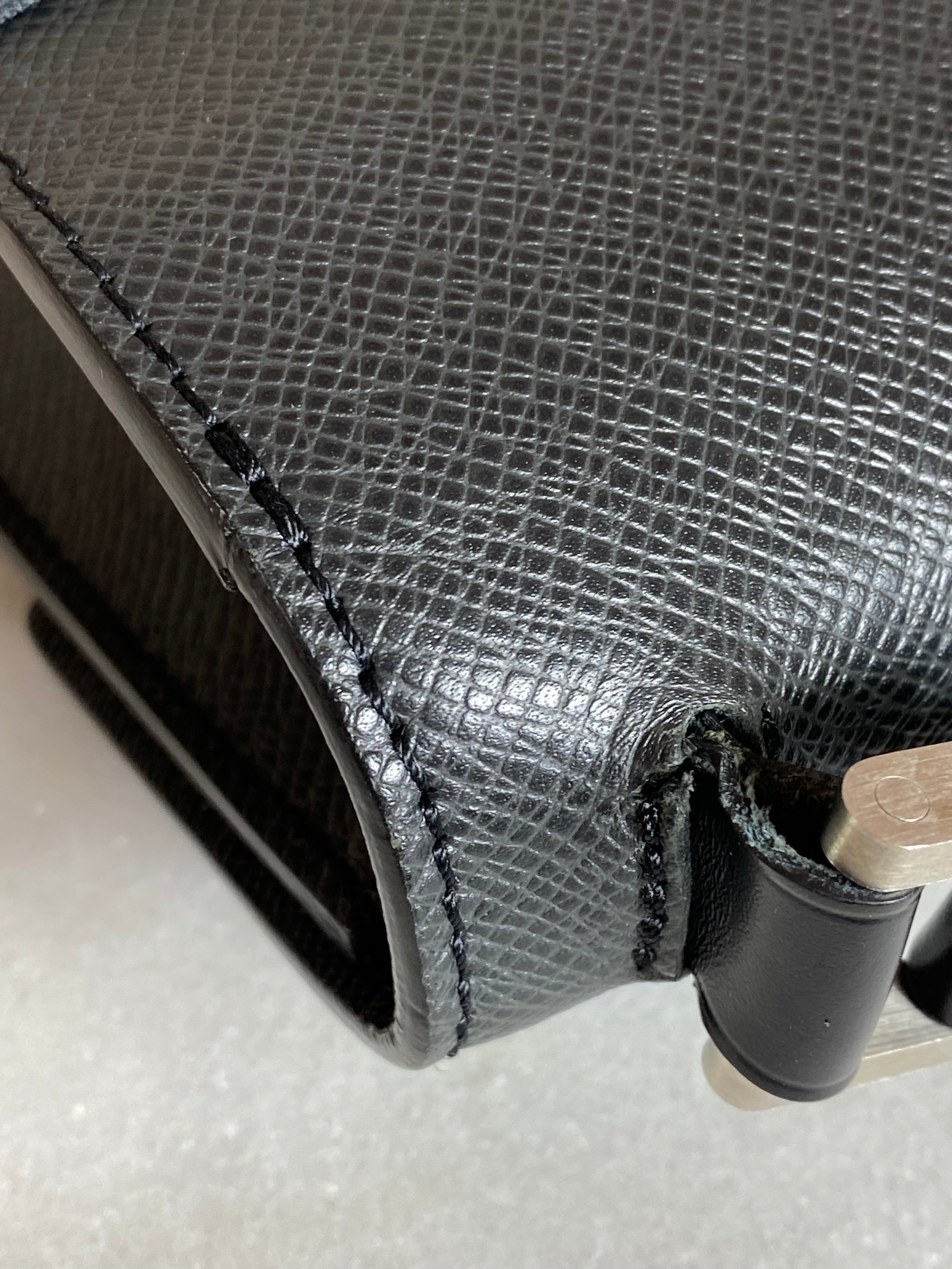 Louis Vuitton Black Taiga Kurgan Crossbody Pochette-Pochette-Louis Vuitton-The Closet Egypt