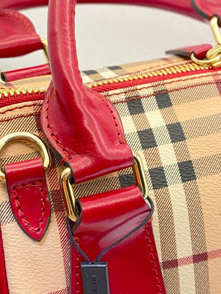 Burberry Red Haymarket Blaze Small Bag-handbag-Burberry-The Closet Egypt