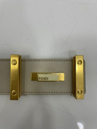Fendi White Belt 38-Belt-Fendi-The Closet Egypt