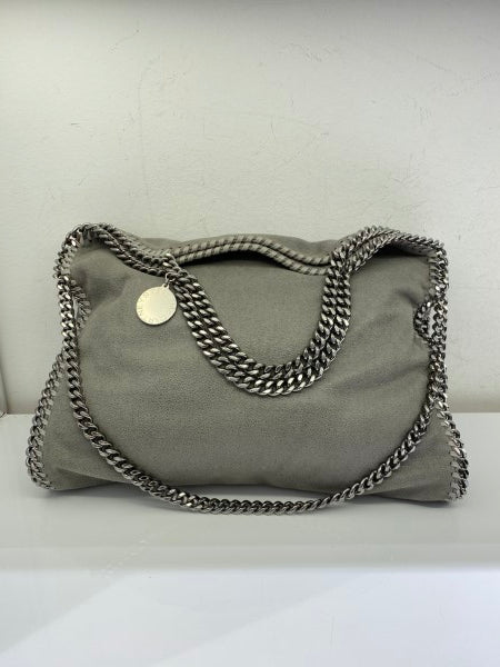 Stella Mccartney Grey Falabella Medium Three Chain Bag-handbag-Stella Mccartney-The Closet Egypt