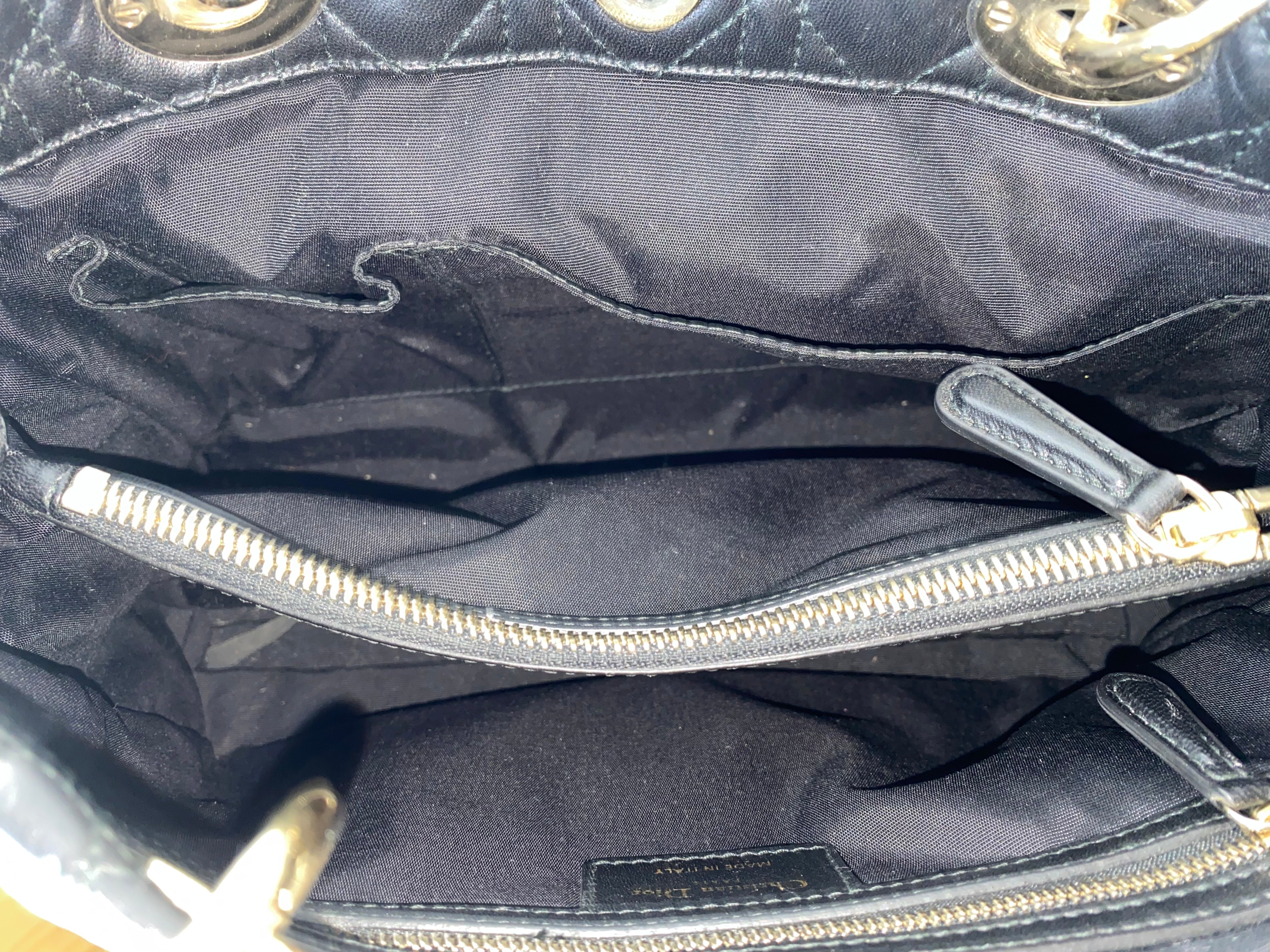 Christian Dior Black Lady Dior Medium Bag-handbag-Christian Dior-The Closet Egypt