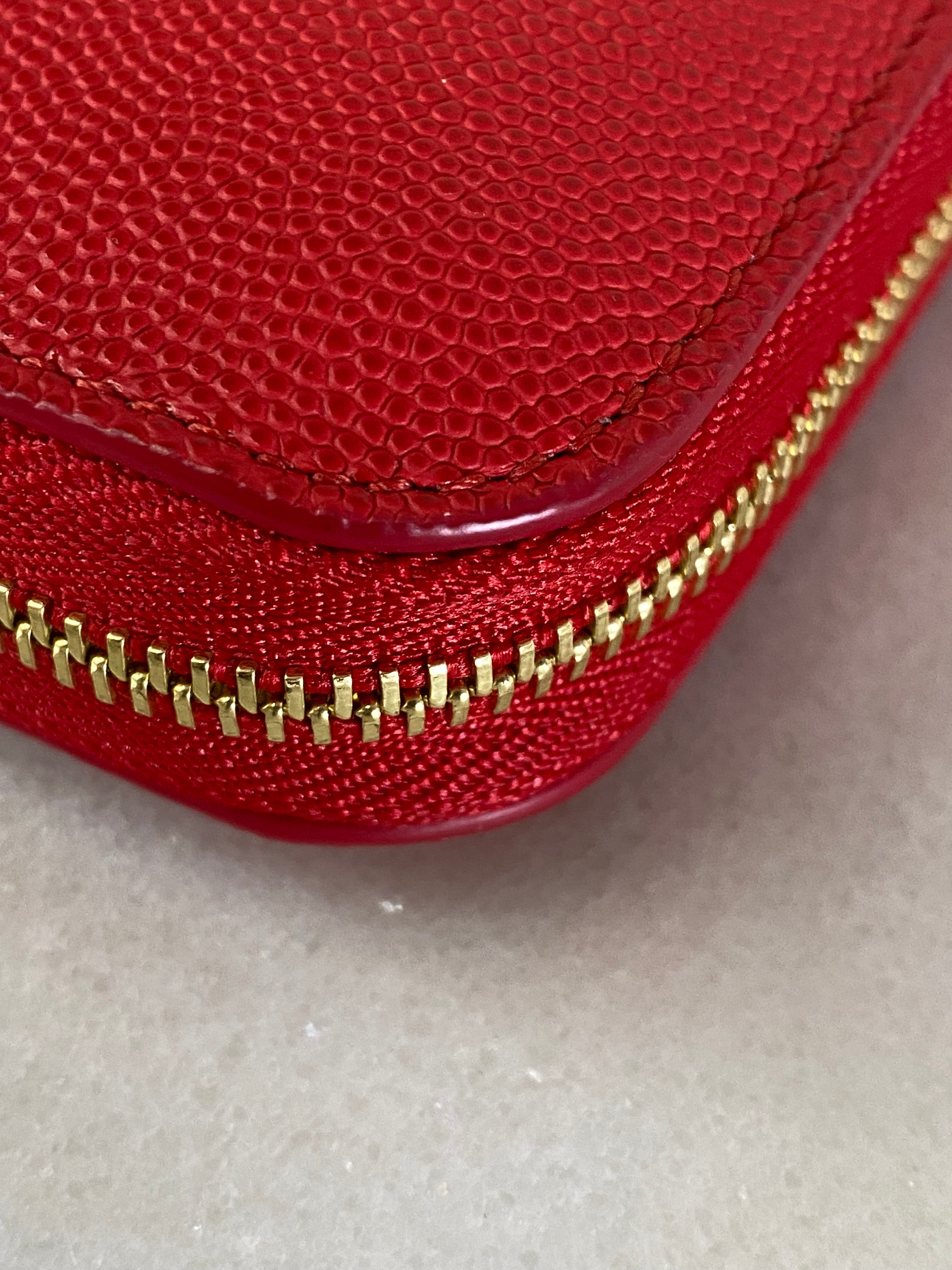 Burberry Red London TB Round Zip Long Wallet-wallet-Burberry-The Closet Egypt