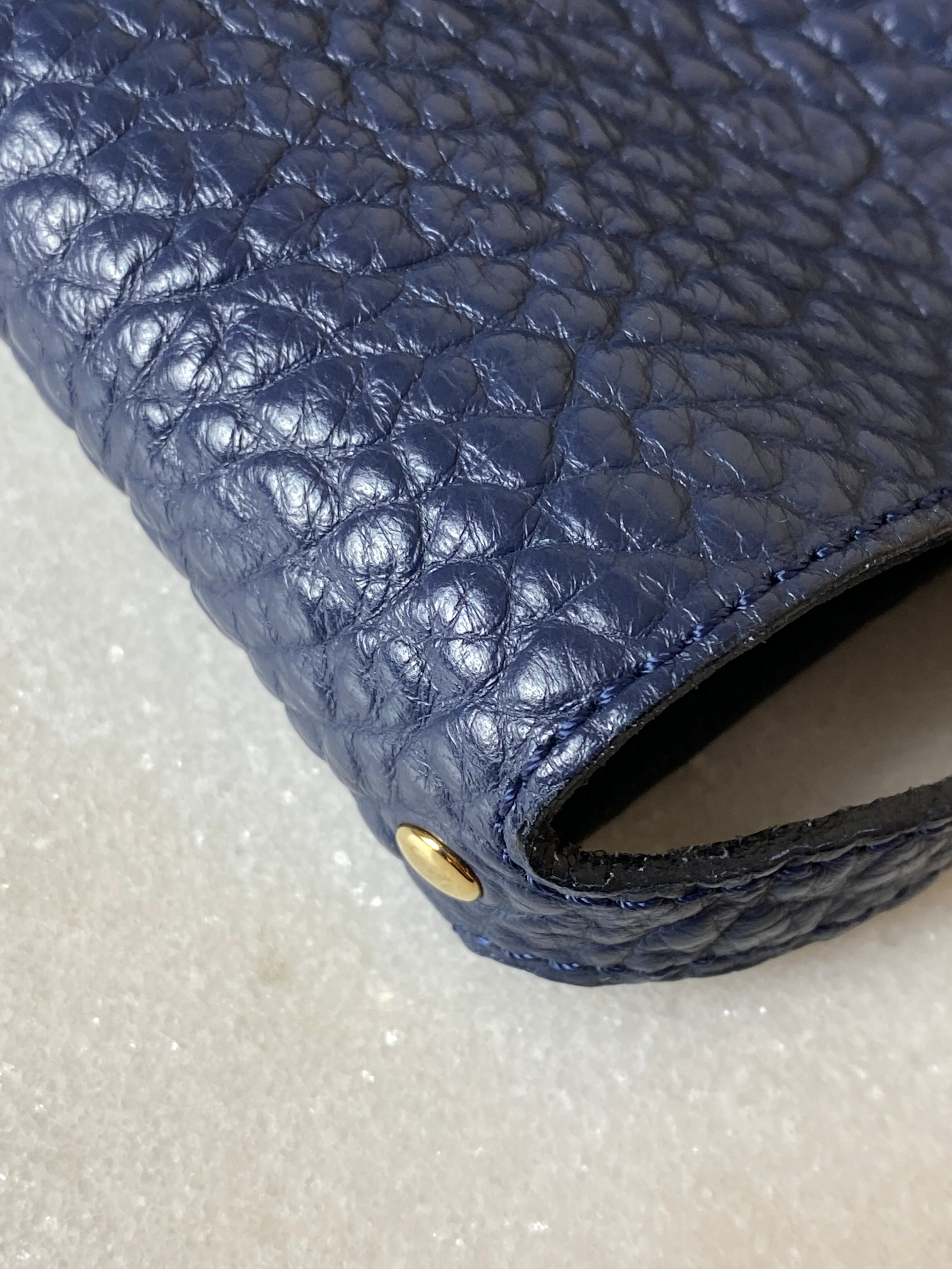 Burberry Blue Embossed Check Canterbury Tote Bag-handbag-Burberry-The Closet Egypt