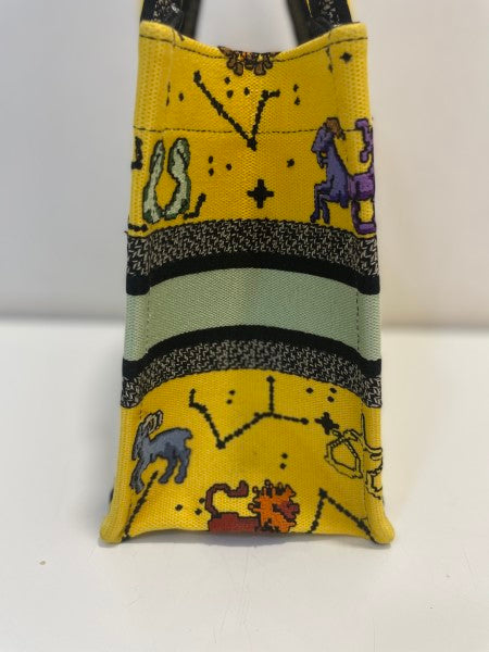 Christian Dior Yellow Embroidery Pixel Zodiac Small Book Bag-handbag-Christian Dior-The Closet Egypt