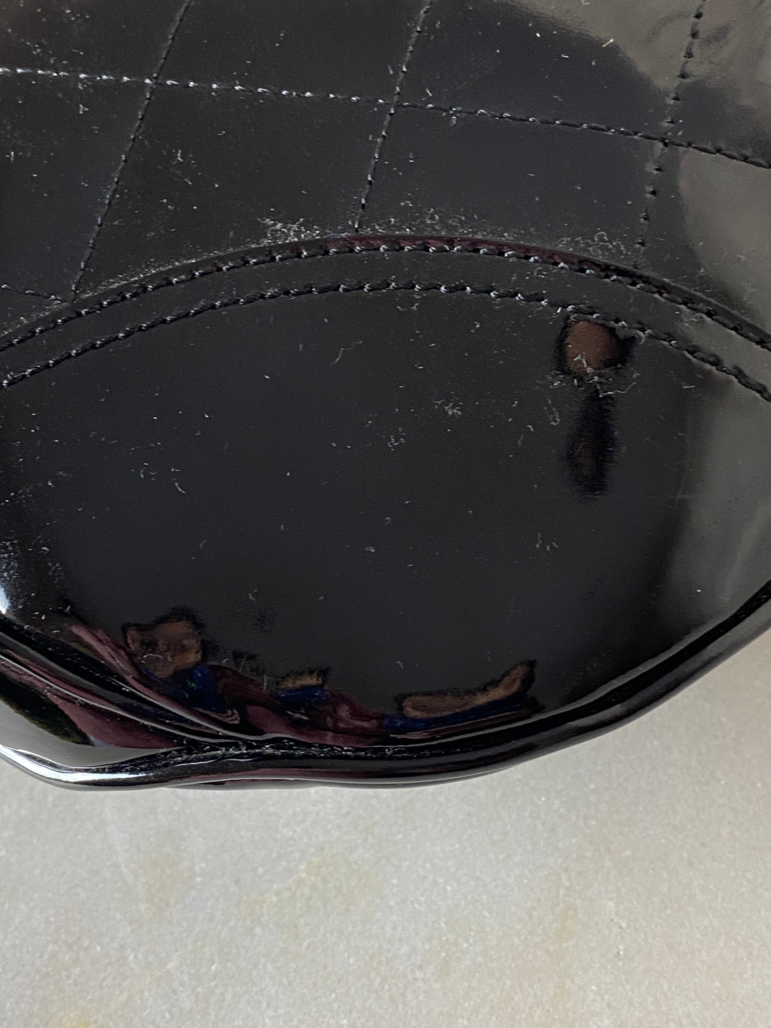 Burberry Black Vernis Hobo Bag-handbag-Burberry-The Closet Egypt